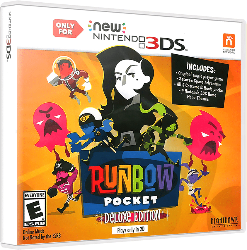 Runbow Pocket Deluxe Edition box art for Nintendo 3DS